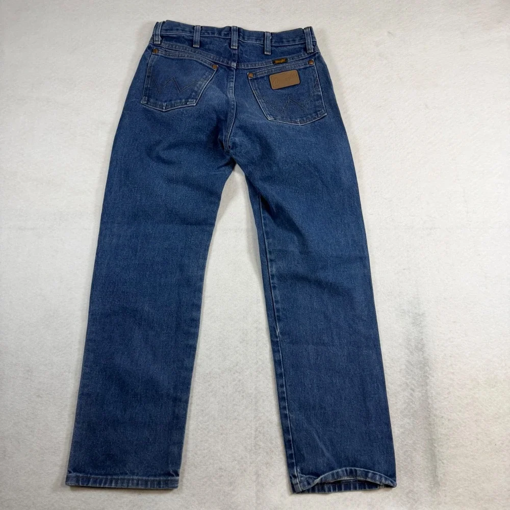 Wrangler 13MWZ Cowboy Cut Original Fit Jeans Mens 29x30 Medium Wash Blue Denim